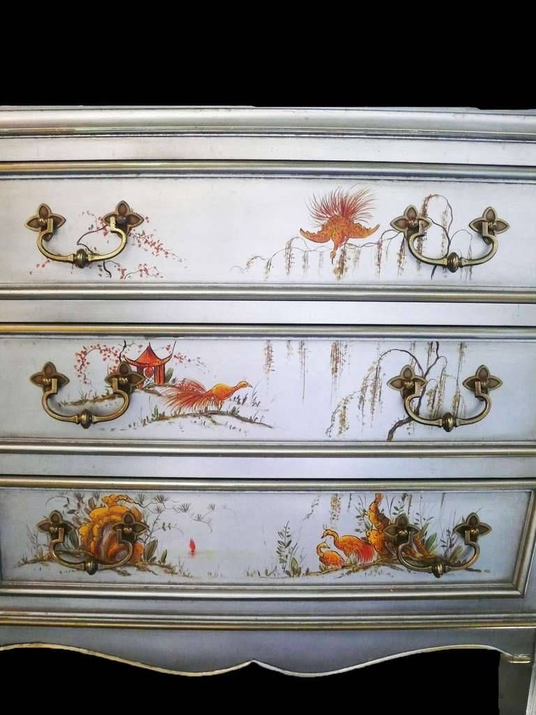 Japanese Silver Guilt Chinoiserie Dresser Or Sideboard At 1stdibs Throughout Chinoiserie Sideboards (View 4 of 30)
