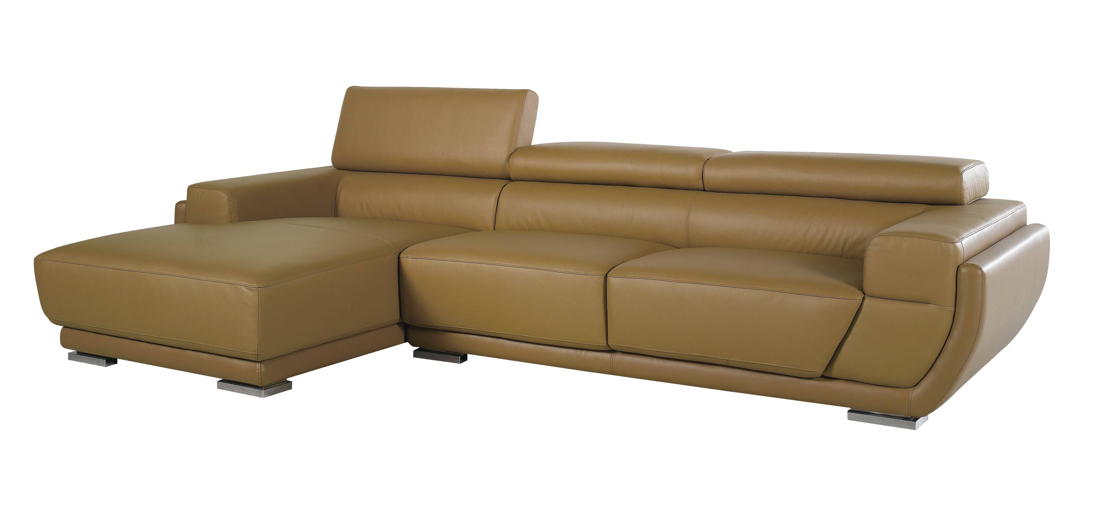 K8300 Modern Camel Italian Leather Sectional Sofa In Camel Sectional Sofa (Photo 25 of 30)