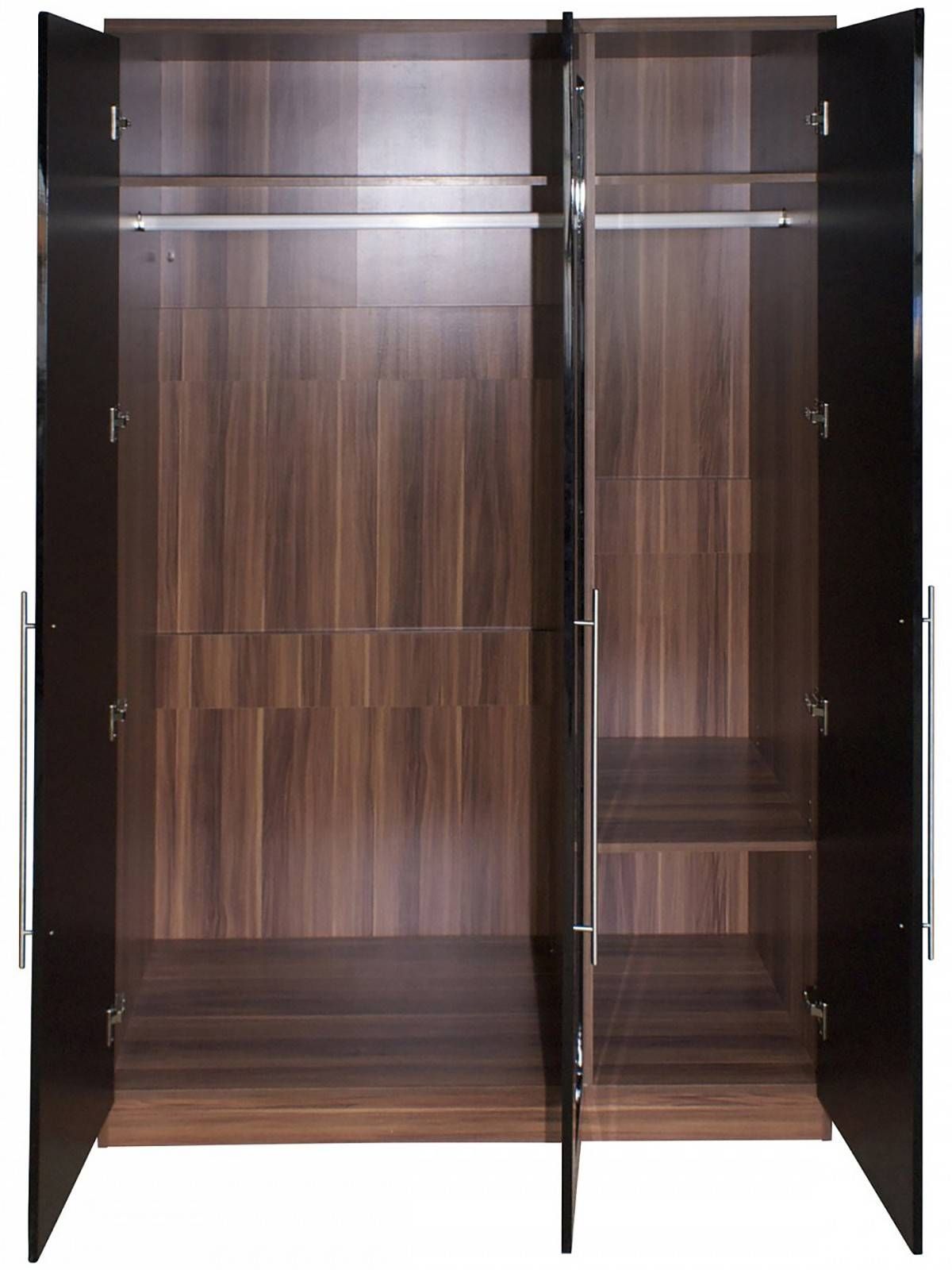 Keswick 3 Door Wardrobe With Mirror Black From The Original With 3 Doors Wardrobes With Mirror (View 8 of 15)