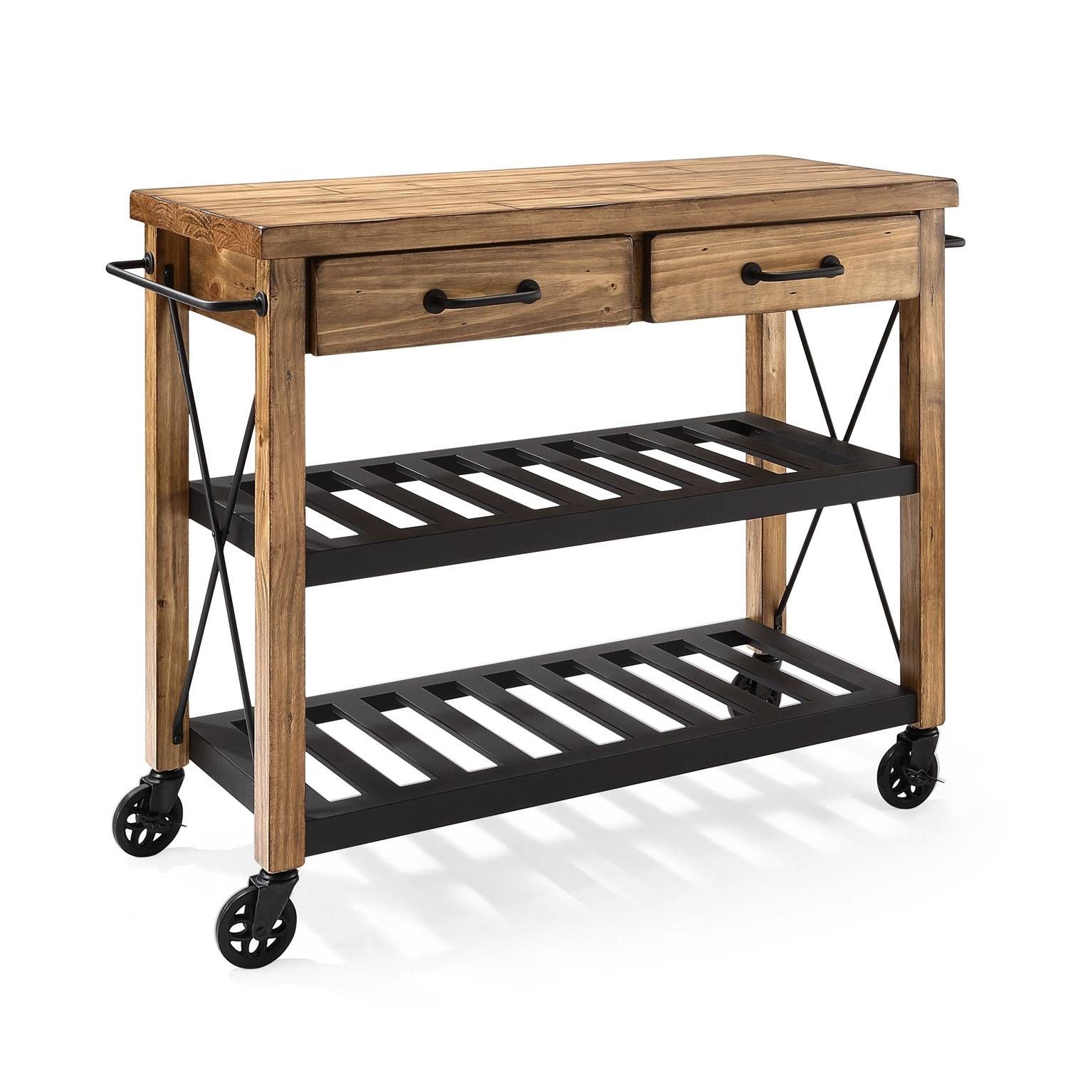 Kitchen Islands & Carts On Sale | Wood & Metal, Mobile Within Long Narrow Sideboards (Photo 25 of 30)