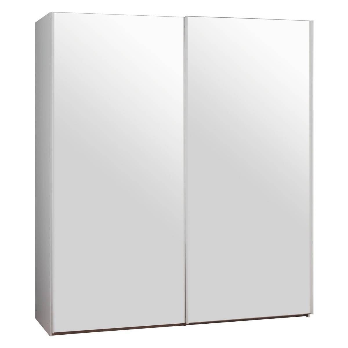 Kripton Mirrored 2 Door Sliding Wardrobe W160 X H240cm | Buy Now Inside Double Mirrored Wardrobes (View 4 of 15)