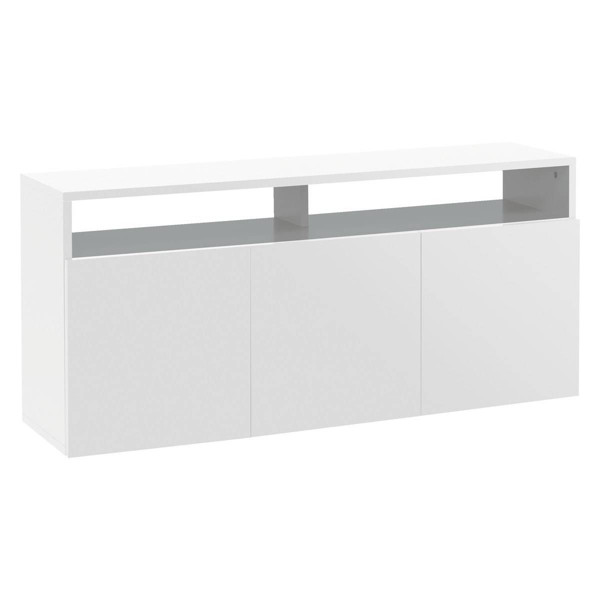 Kubrik White High Gloss Large Sideboard | Buy Now At Habitat Uk Intended For Large White Sideboards (View 3 of 30)