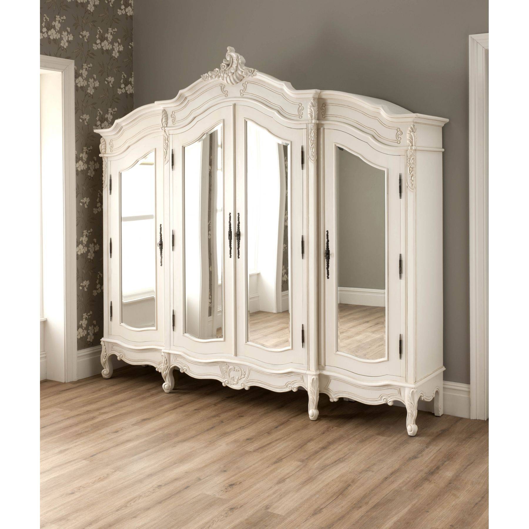 La Rochelle Antique French Wardrobe | Rococo Furniture | French Throughout Large Shabby Chic Wardrobes (Photo 1 of 15)