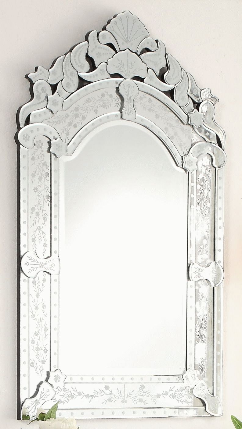 Lanzara 25 Inch Venetian Style Wall Mirror Ym 701 2541 Regarding Venetian Style Wall Mirrors (Photo 10 of 25)