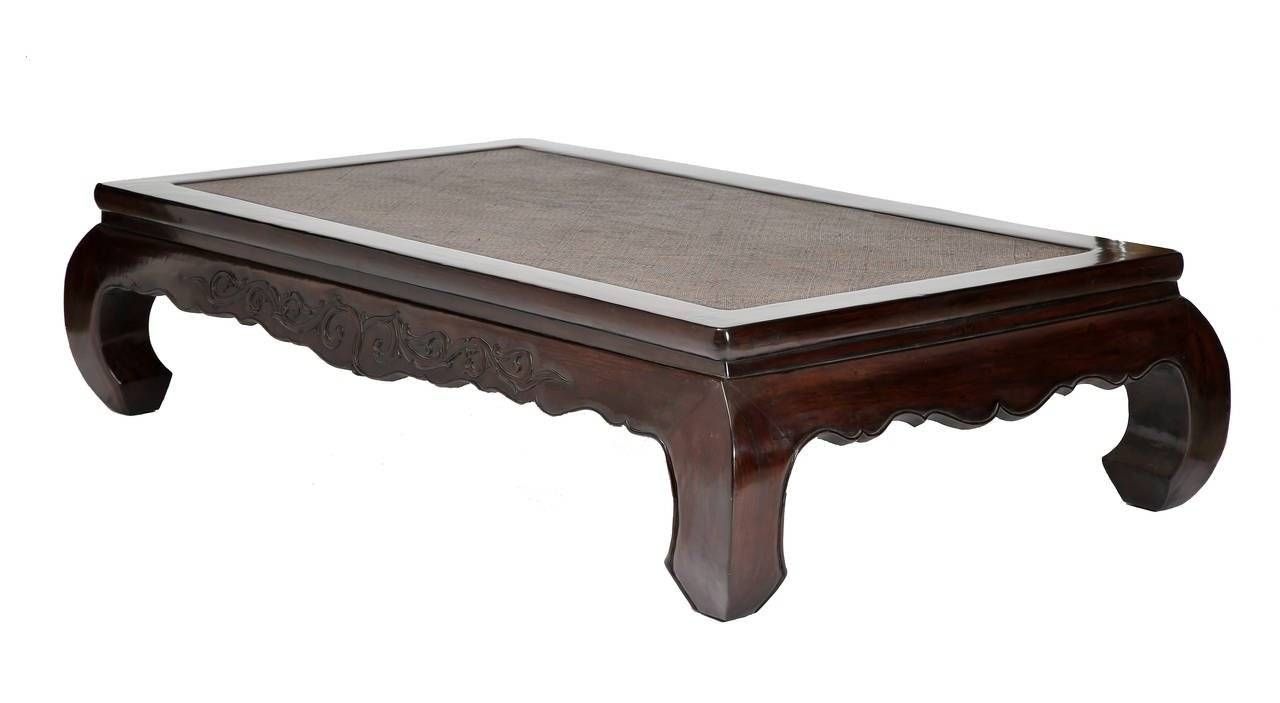 Large Antique Chinese Day Bed Or Low Table With C Curve Legs, In Inside Chinese Coffee Tables (View 29 of 30)