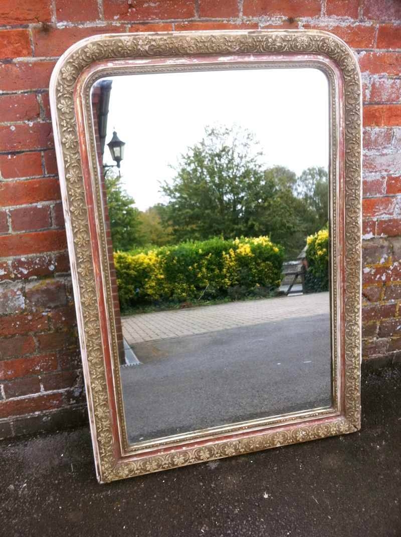 Large Antique Distressed Arched Top Mirror – Antique Antique Large For Antique Large Mirrors (Photo 1 of 25)