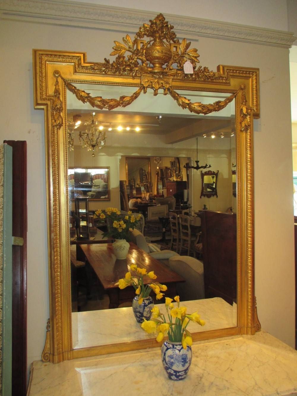 Large Gilt Mirror | 268455 | Sellingantiques.co (View 7 of 25)