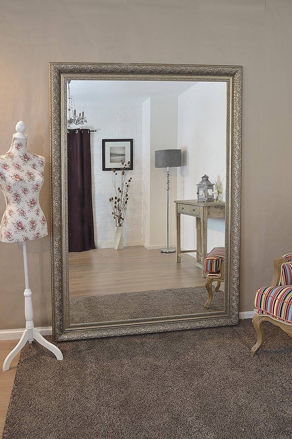 Large Silver Wall Mirror 46 Fascinating Ideas On Large Wall Within Large Ornate Silver Mirrors (View 5 of 25)
