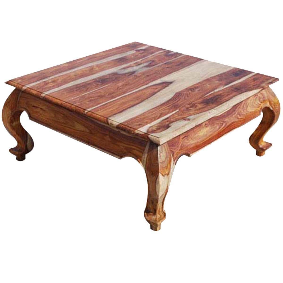Large Square Solid Wood Opium Coffee Table In Square Wooden Coffee Tables (View 4 of 30)