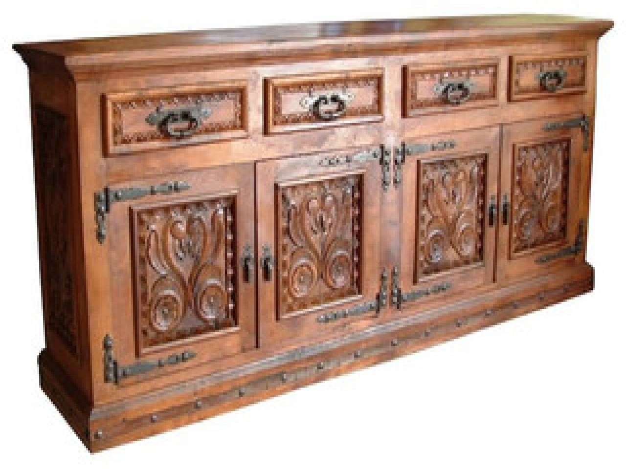 Laundry Room Gadgets, Mexican Hand Carved Antique Sideboards And Inside Mexican Sideboards (Photo 9 of 30)