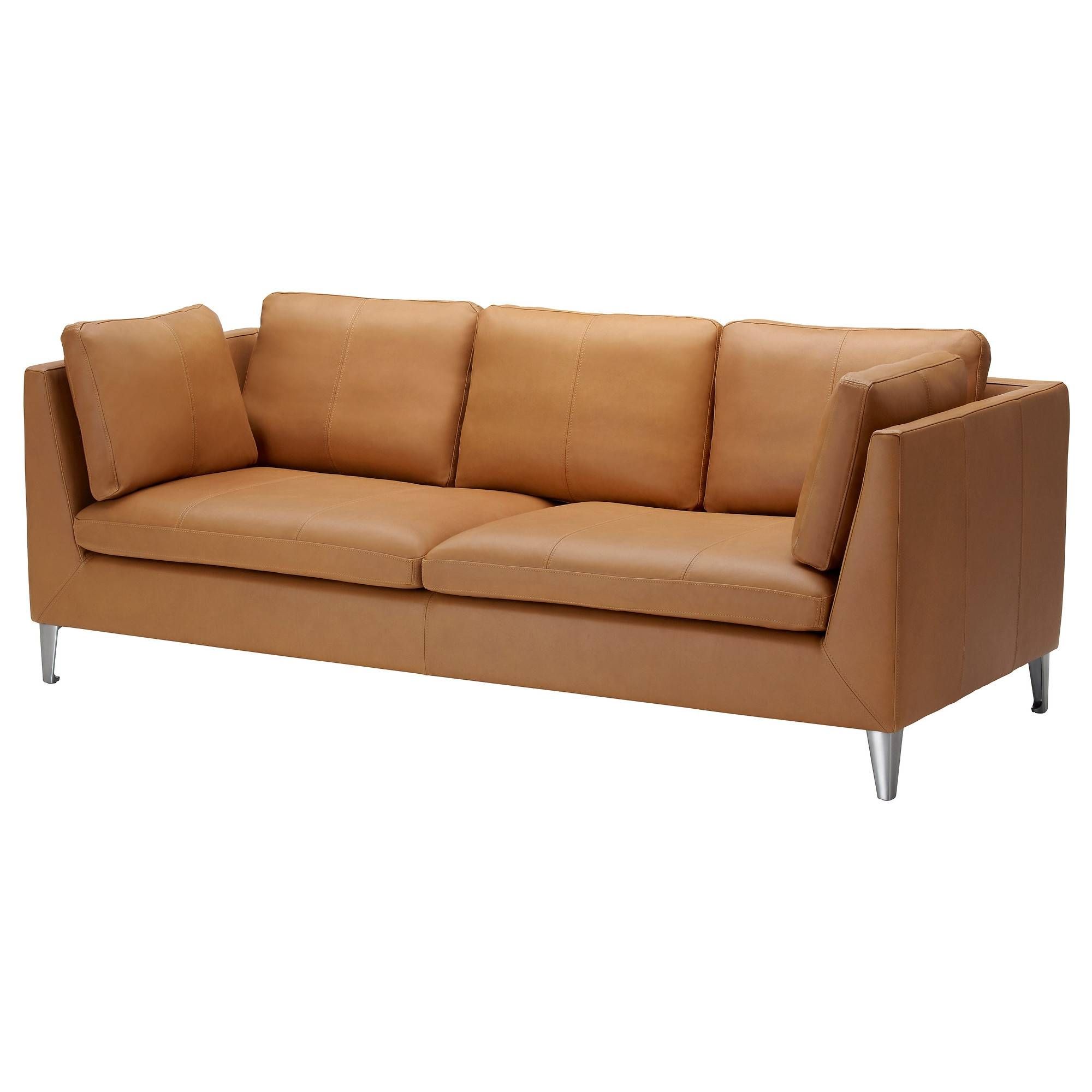 Leather & Faux Leather Couches, Chairs & Ottomans – Ikea Inside Orange Ikea Sofas (Photo 7 of 30)