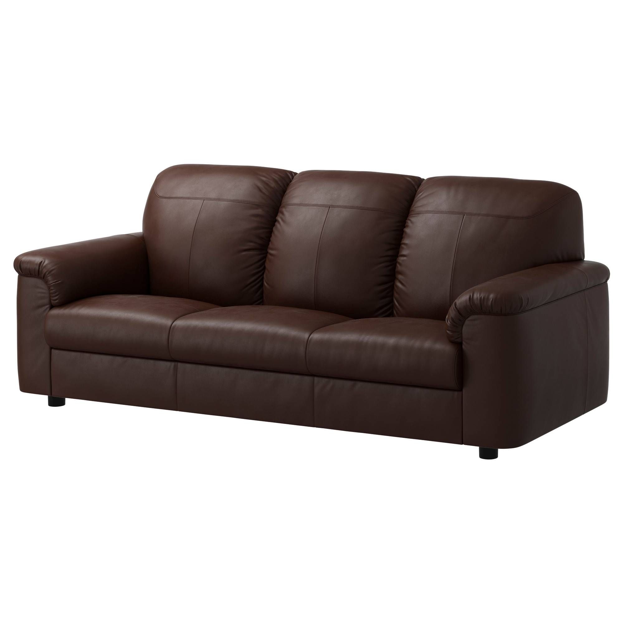 Leather/faux Leather Sofas – Ikea With Leather And Material Sofas (View 21 of 30)