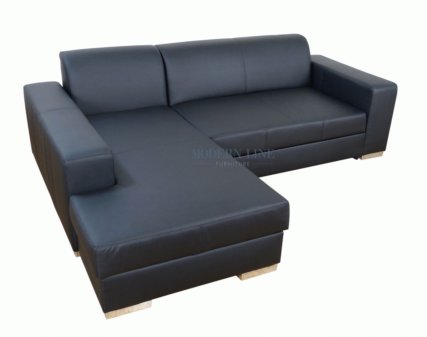 Leclaire Modern Italian Leather Sectional Sleeper With Storage Within Leather Storage Sofas (View 6 of 30)