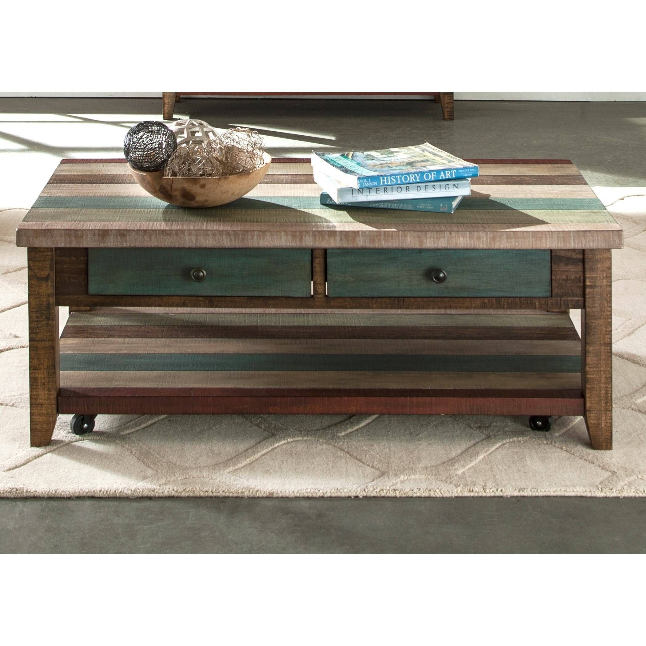 Liberty Furniture Boho Loft Rectangular Cocktail Table – Hudson's With Boho Coffee Tables (Photo 25 of 30)