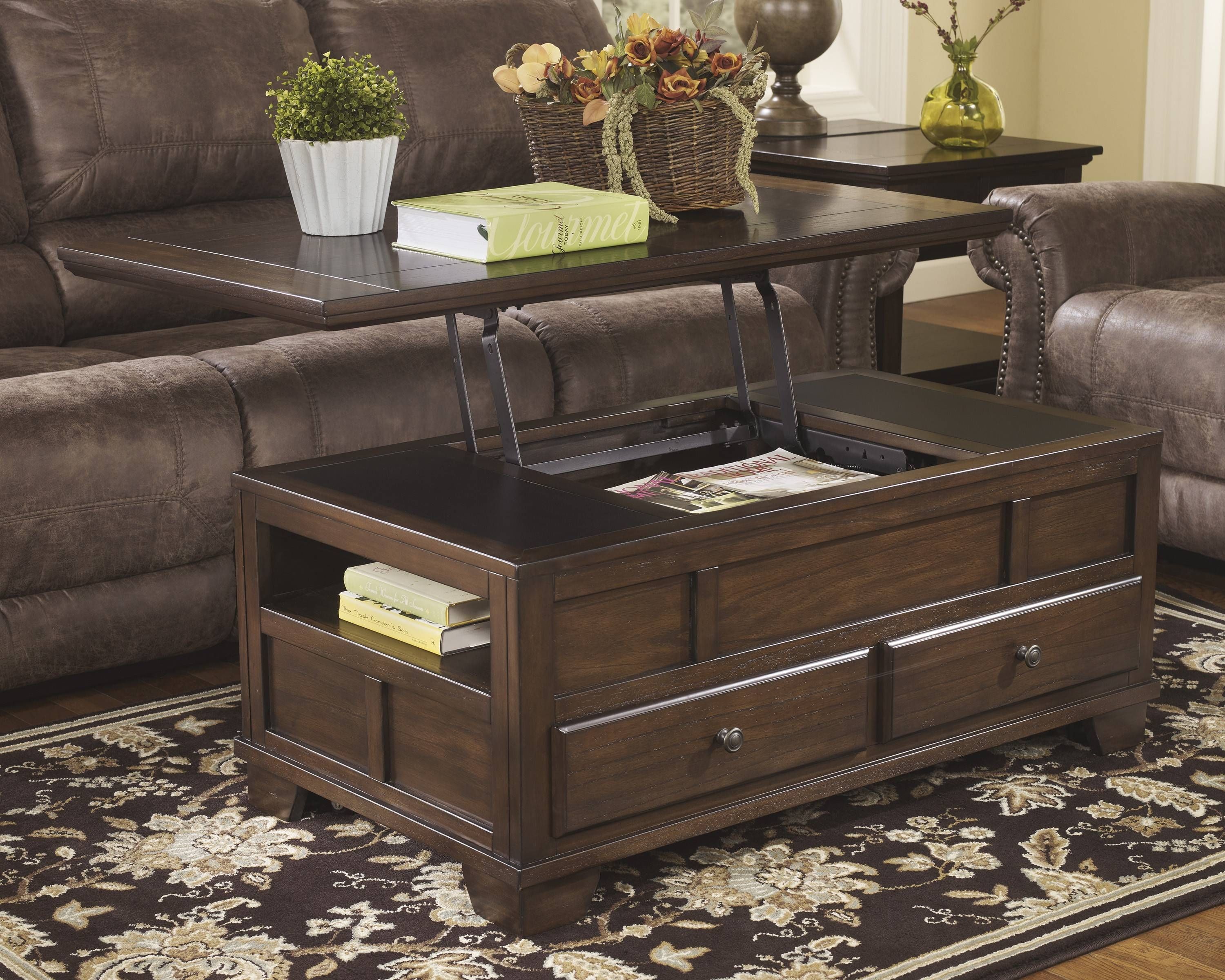 Lift Top Coffee Table Ashley Furniture | Coffee In Logan Lift Top Coffee Tables (View 28 of 30)