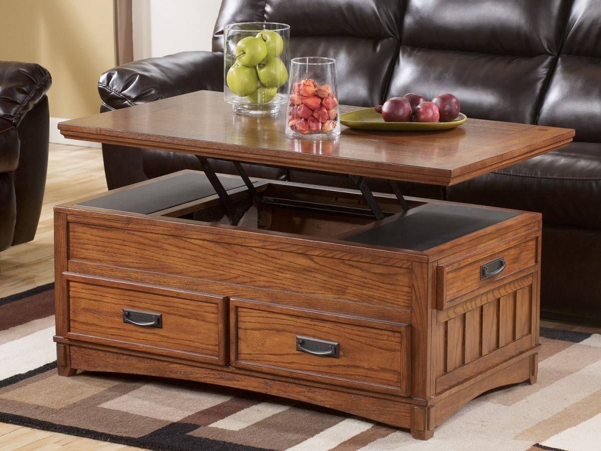 Lift Top Coffee Table With Storage – Decofurnish | Coffee Tables Within Lift Top Oak Coffee Tables (View 19 of 30)