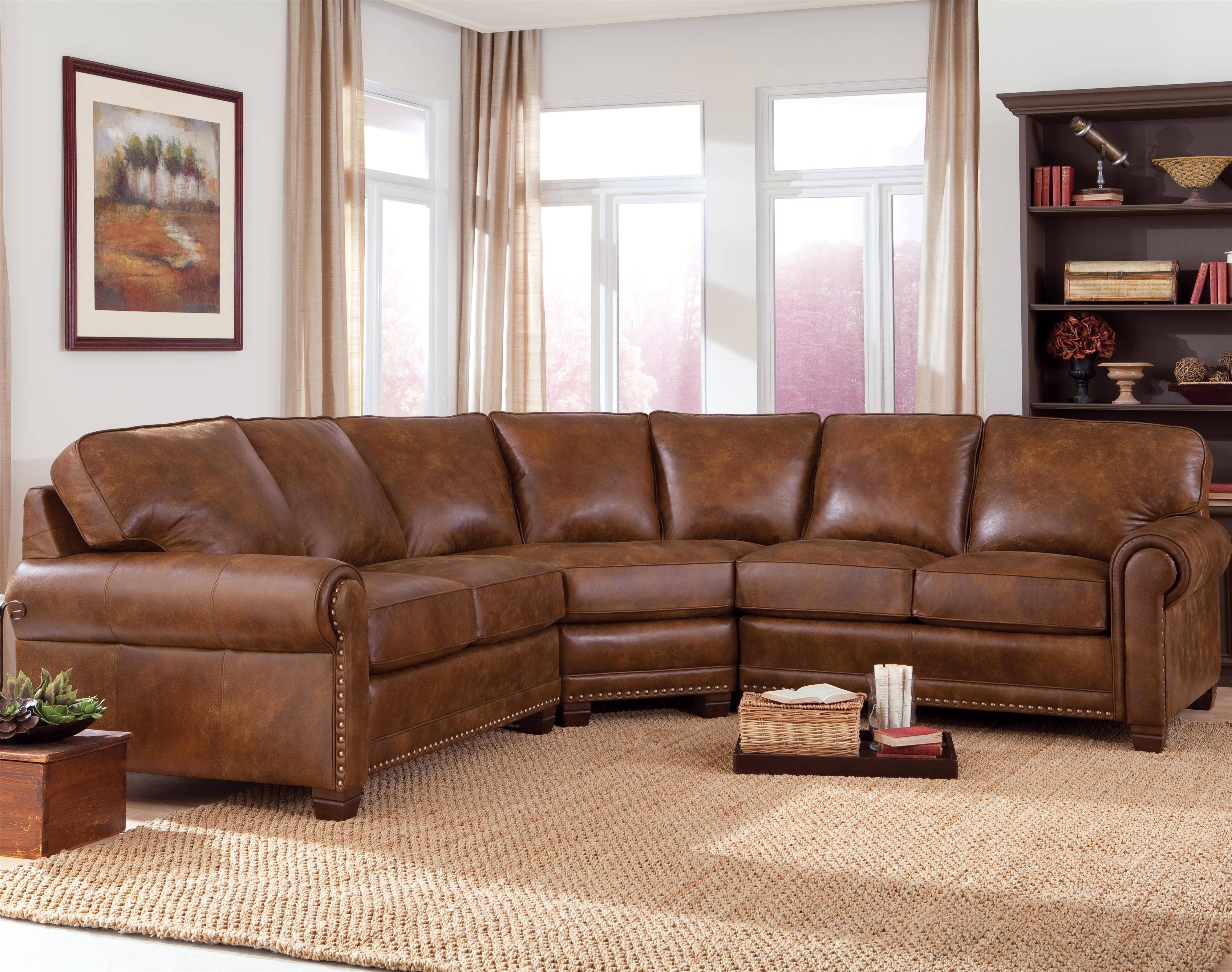 Light Brown Leather Sectional Sofa | Tehranmix Decoration Throughout Light Tan Leather Sofas (Photo 29 of 30)