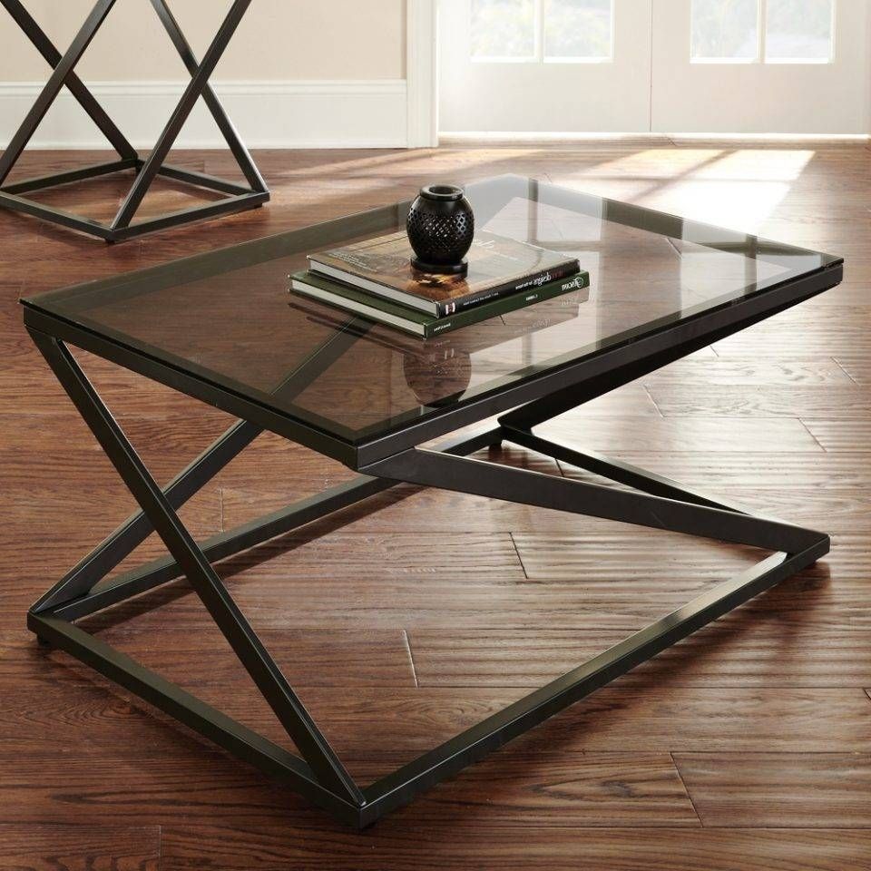 Living Room : Best Glass Topped Coffee Table With Metal Base Round With Regard To Bronze Coffee Table Glass Top (View 8 of 30)