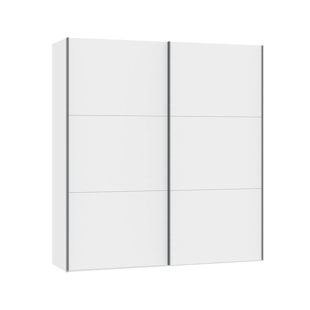 Loft Two Door Sliding Wardrobe White Gloss – Dwell For Tall White Gloss Wardrobes (View 1 of 15)
