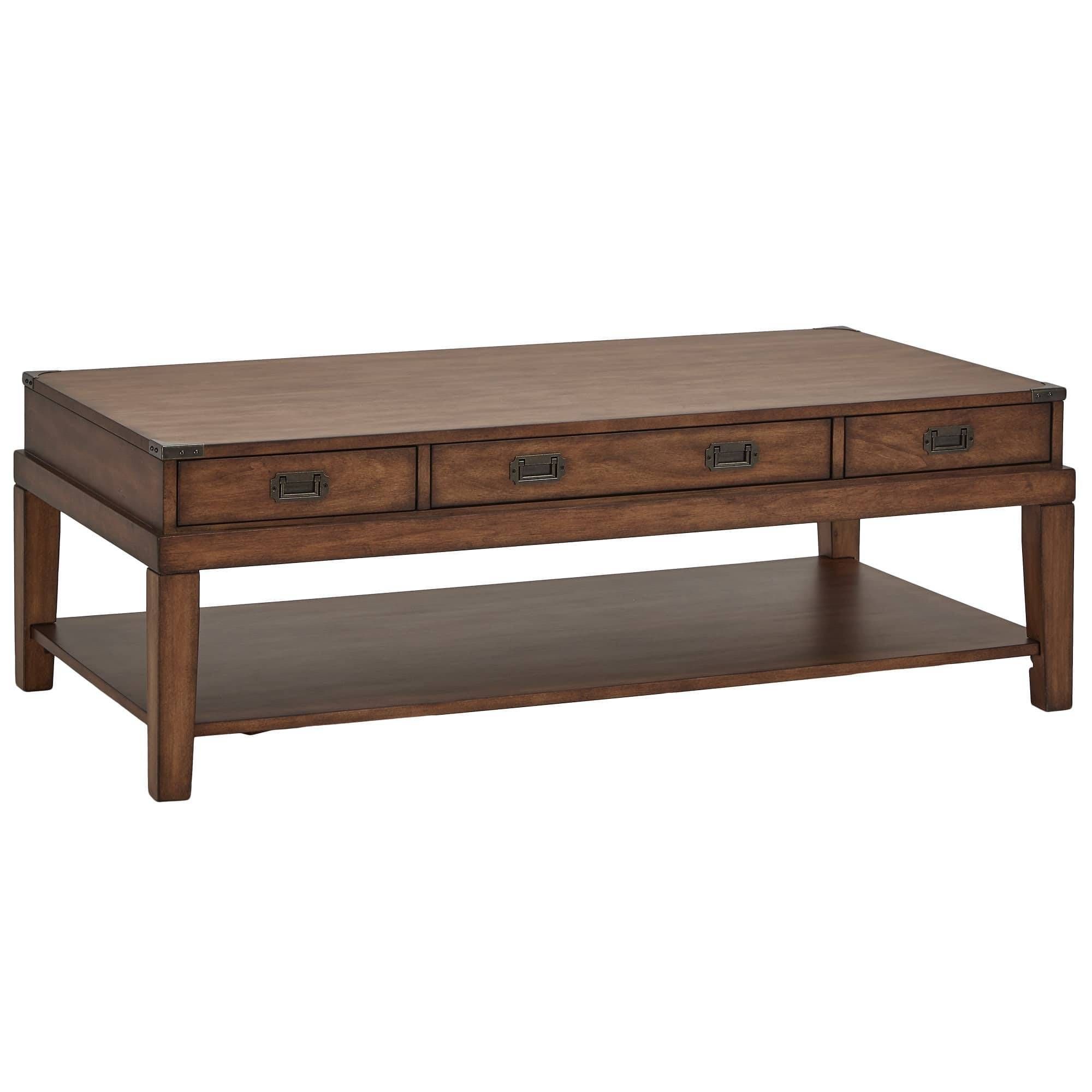 Lonny Wood Storage Accent Campaign Coffee Tableinspire Q Throughout Campaign Coffee Tables (Photo 27 of 30)