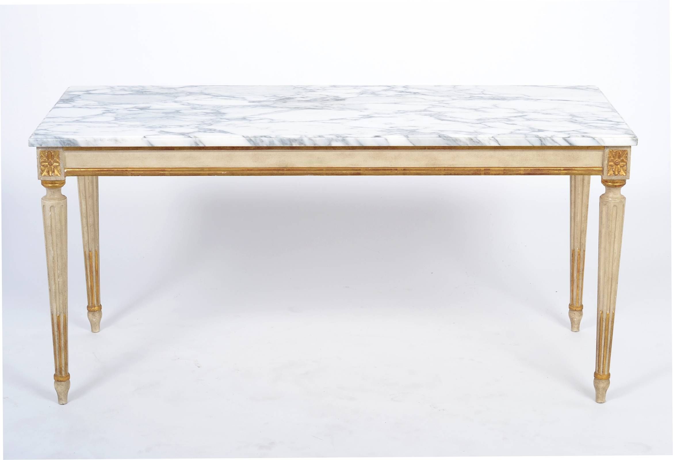 Louis Xvi Carrara Marble Top Coffee Table – Jean Marc Fray Intended For White Marble Coffee Tables (View 16 of 30)