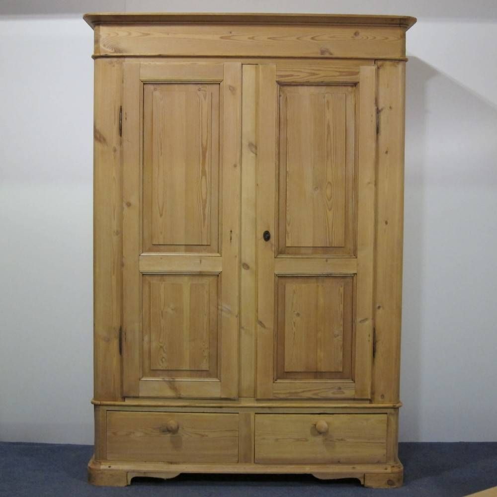 Lovely Old Pine Wardrobe With Drawers (dismantles) | 360105 Throughout Pine Wardrobes With Drawers (View 9 of 15)