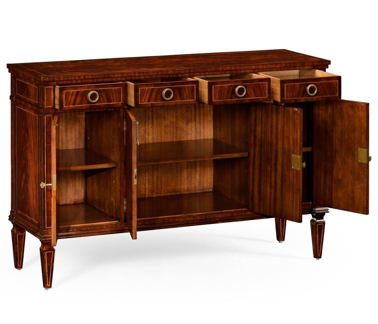 Luxurious Mahogany Sideboard With Inlay For Small Sideboard Cabinets (Photo 7 of 30)