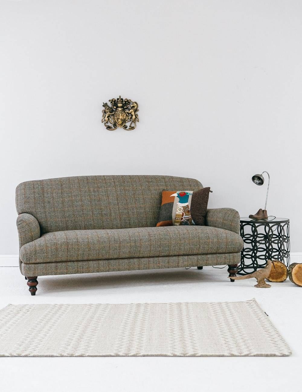 Manor Harris Tweed Sofa In Bracken At Rose And Grey In Tweed Fabric Sofas (Photo 28 of 30)