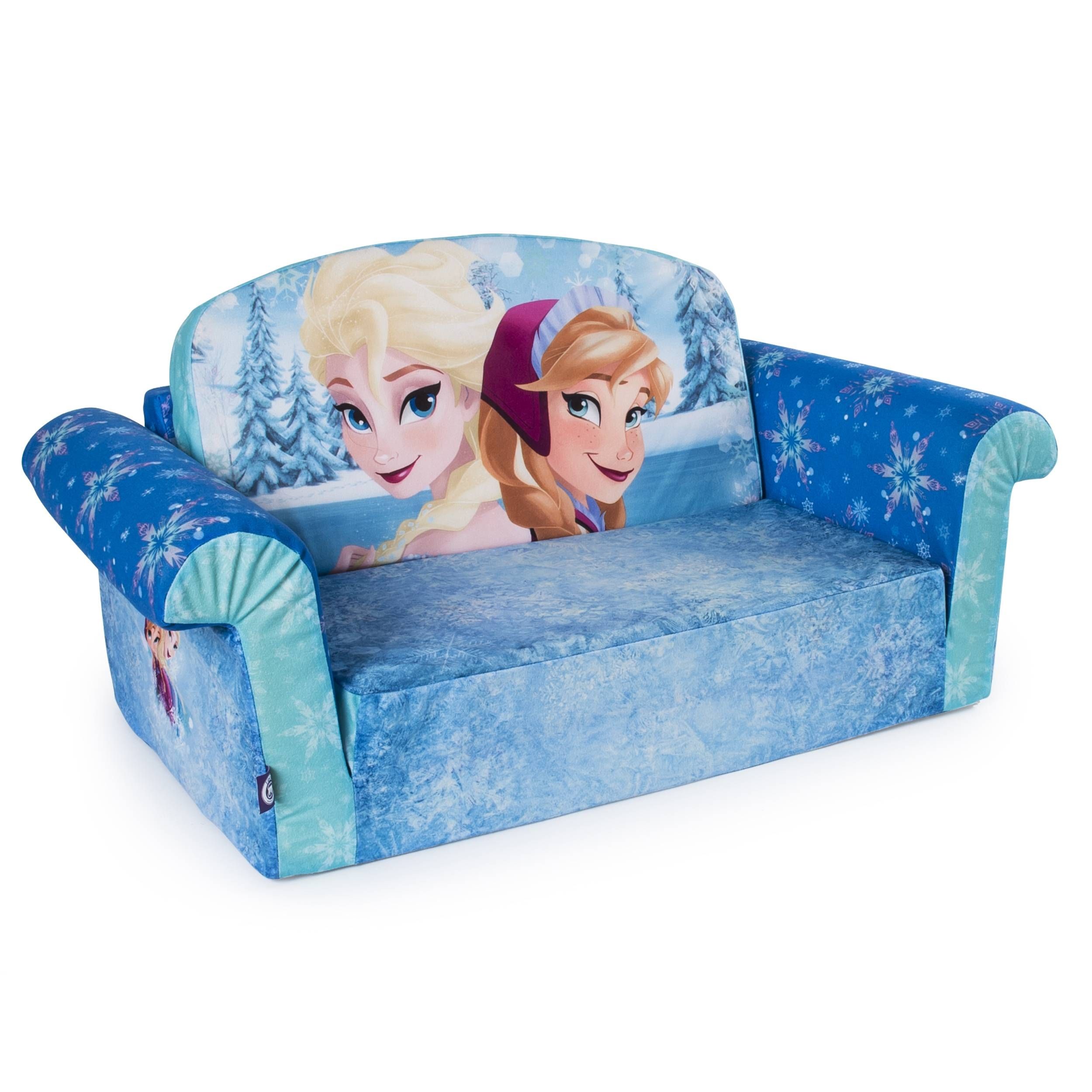 Marshmallow Furniture, Children's 2 In 1 Flip Open Foam Sofa Throughout Disney Sofa Chairs (Photo 5 of 15)