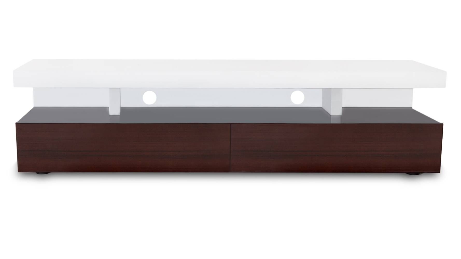 Mcintosh High Gloss Coffee Table With Storage – White Square In Tv Stand Coffee Table Sets (View 7 of 30)