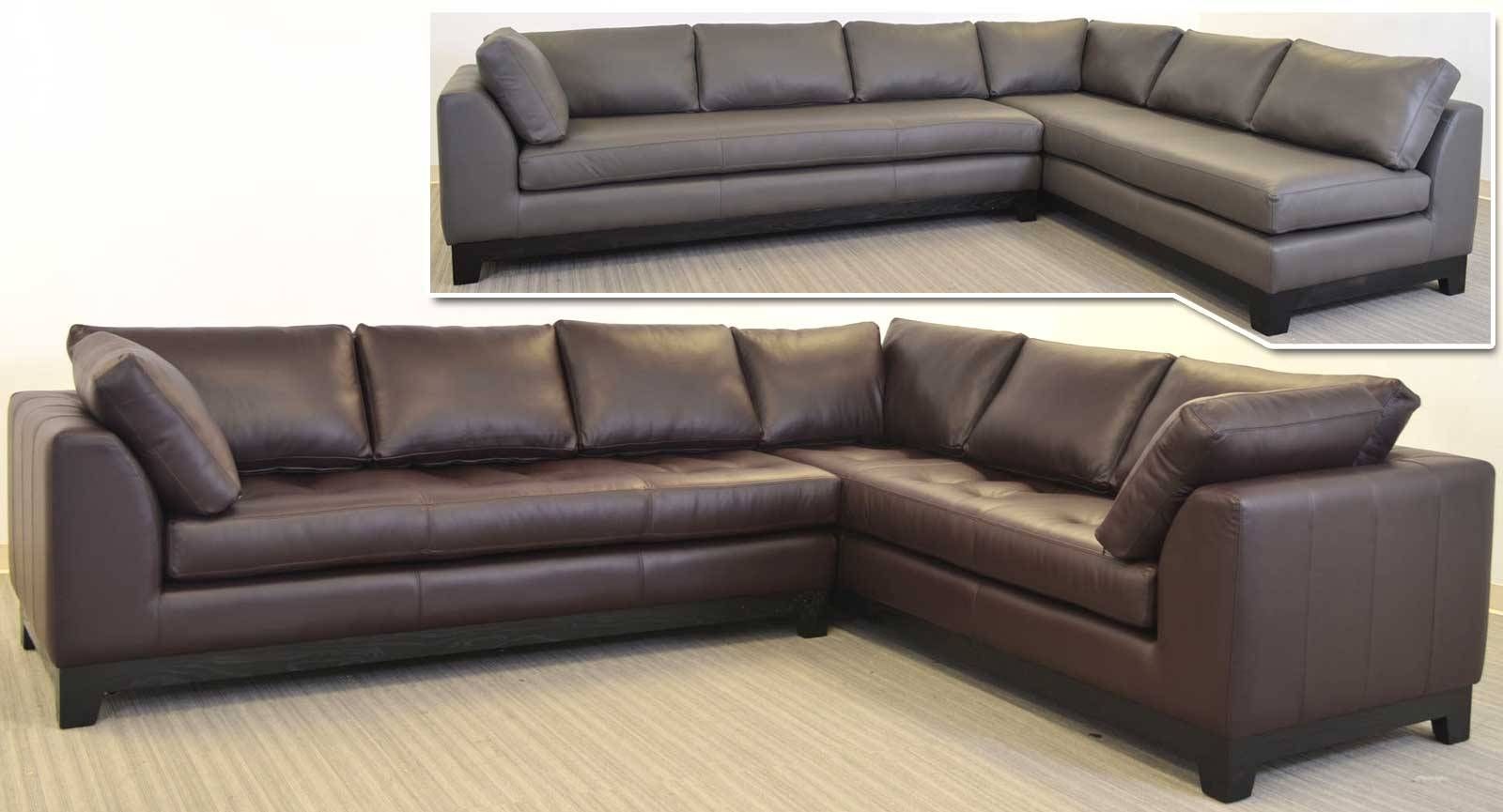 single cushion leather sofa tight back
