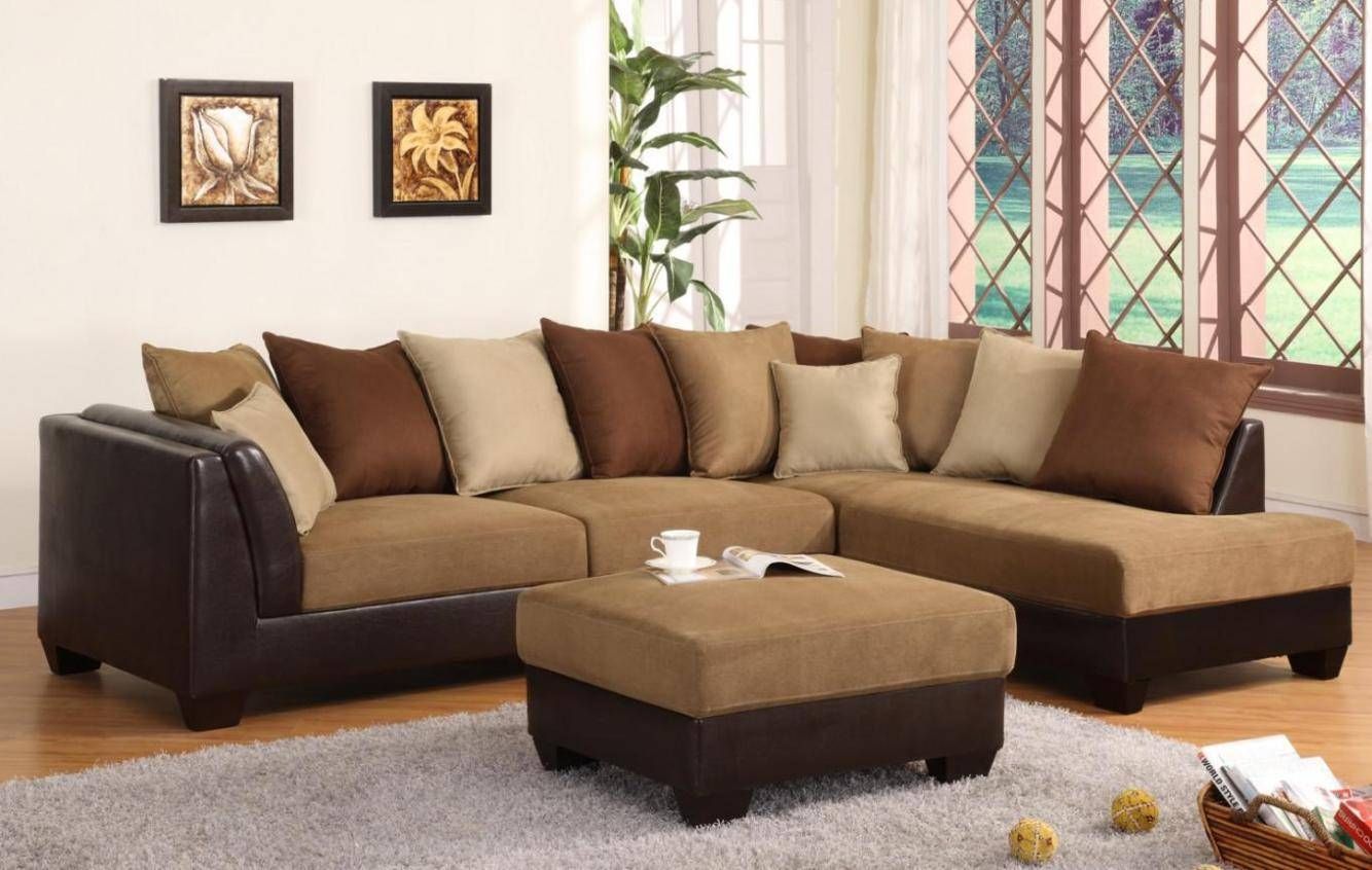 Microsuede Sofas – Leather Sectional Sofa Within Microsuede Sectional Sofas (Photo 3 of 30)