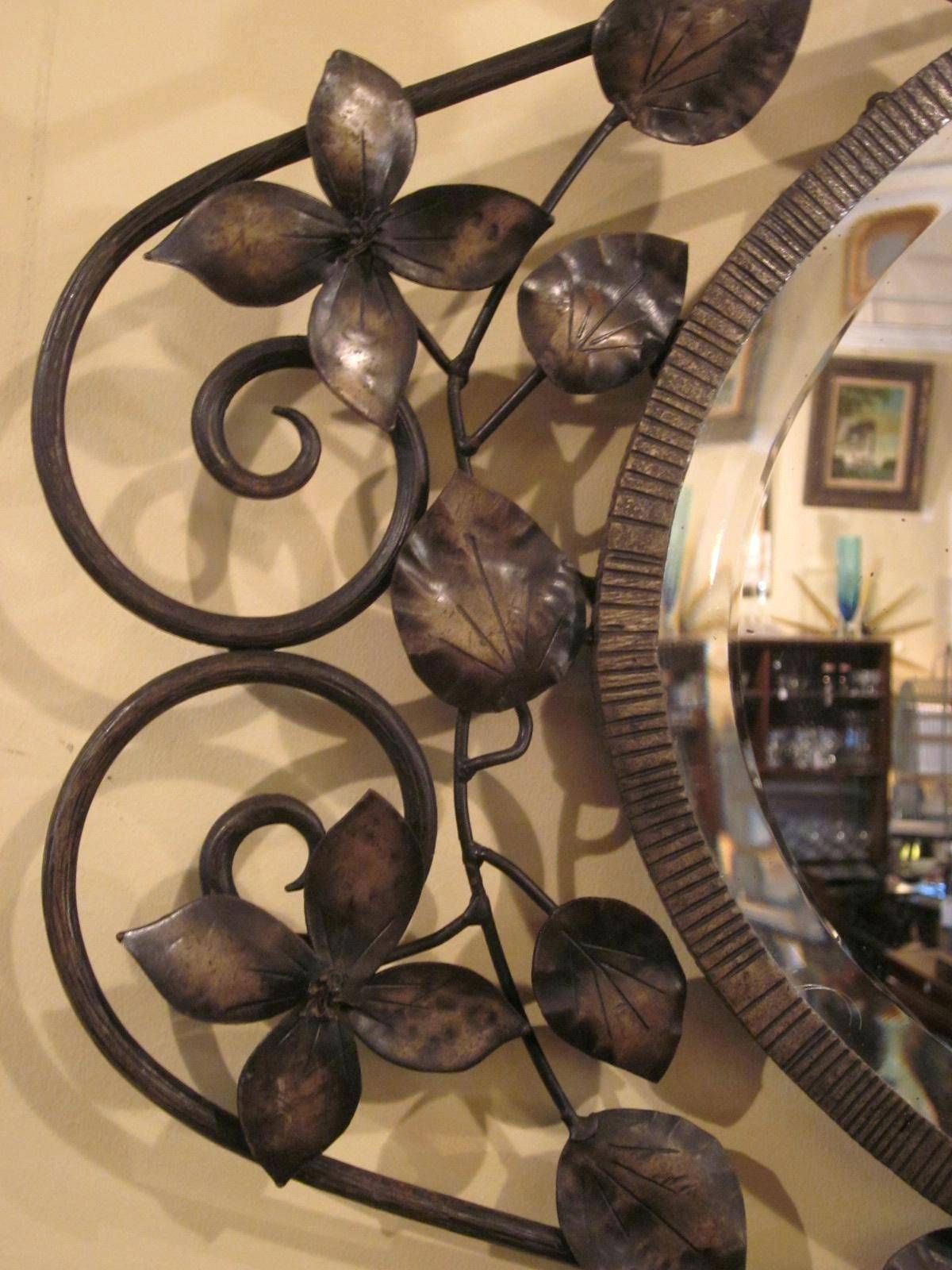 Mirror A Wrought Ironwrought Iron Wall Designs Full Length Regarding Wrought Iron Full Length Mirrors (View 24 of 25)