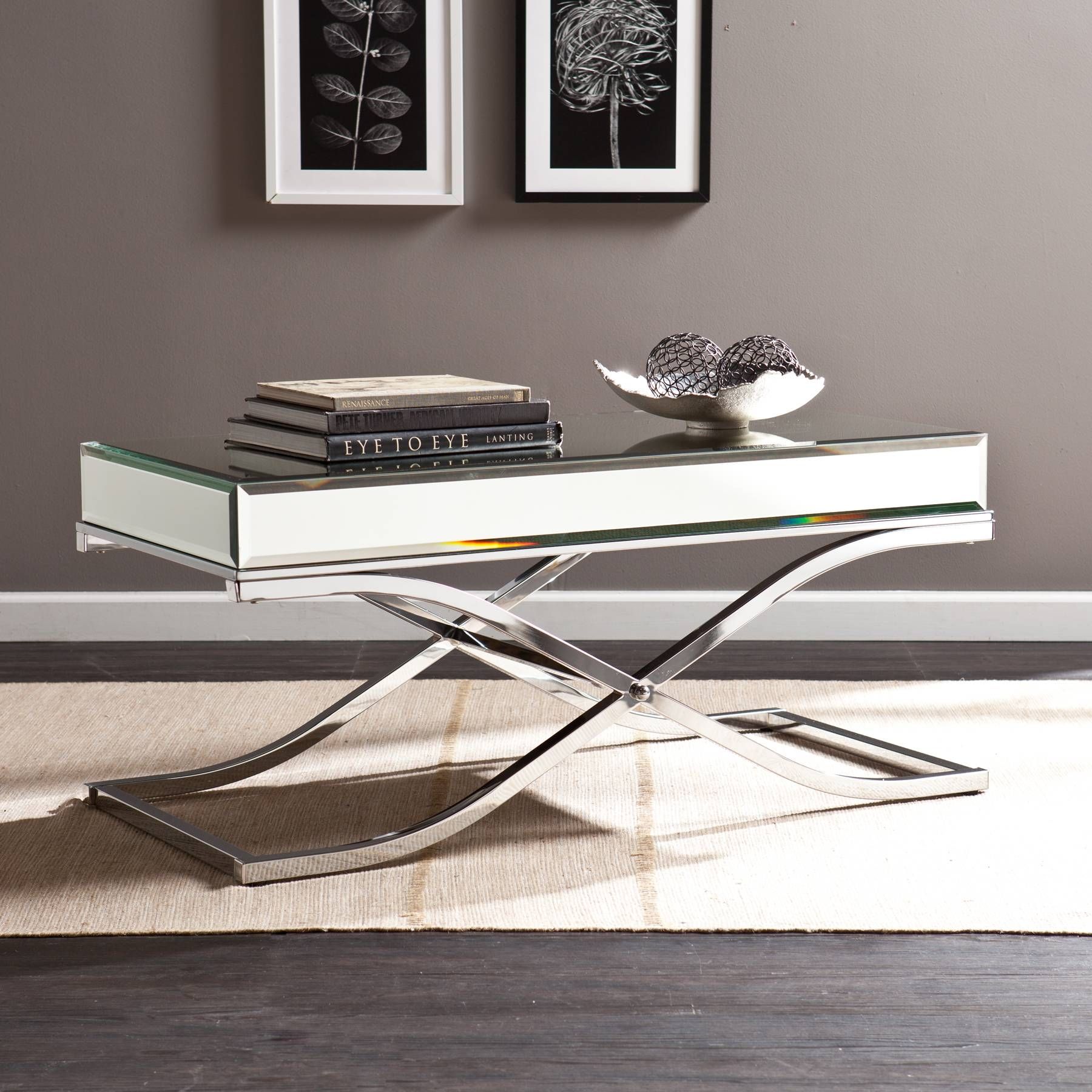 Mirrored Cocktail Table – Chrome With Ava Coffee Tables (View 9 of 30)