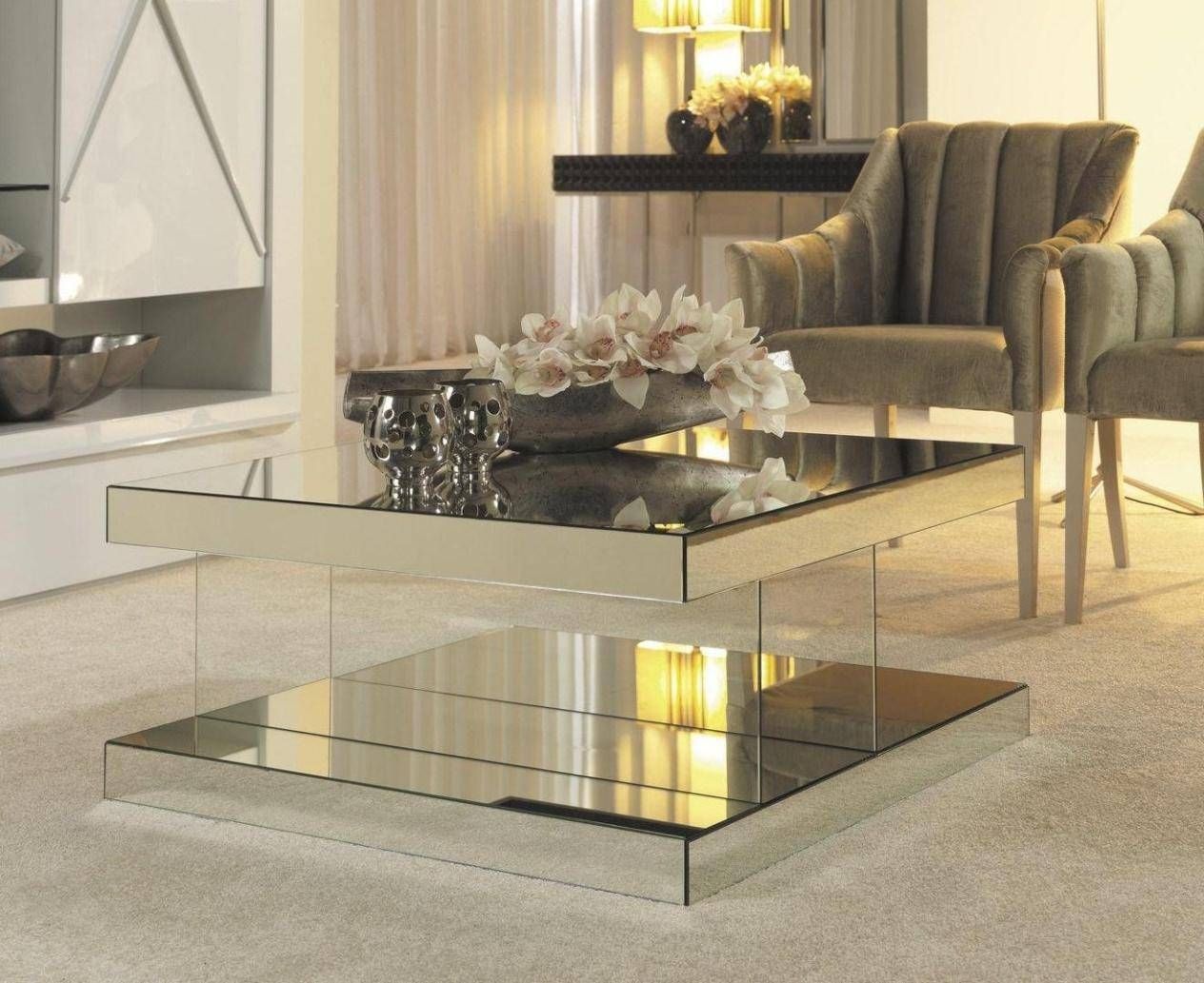 Mirrored Coffee Tables – Small Mirrored Coffee Tables, Mirrored Pertaining To Small Mirrored Coffee Tables (View 1 of 30)