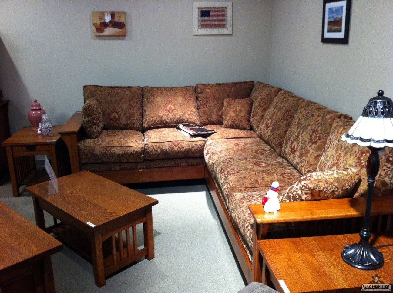 Mission Furniture Amish – Portland – Oak Furniture Warehouseoak Intended For Sectional Sofas Portland (View 12 of 30)