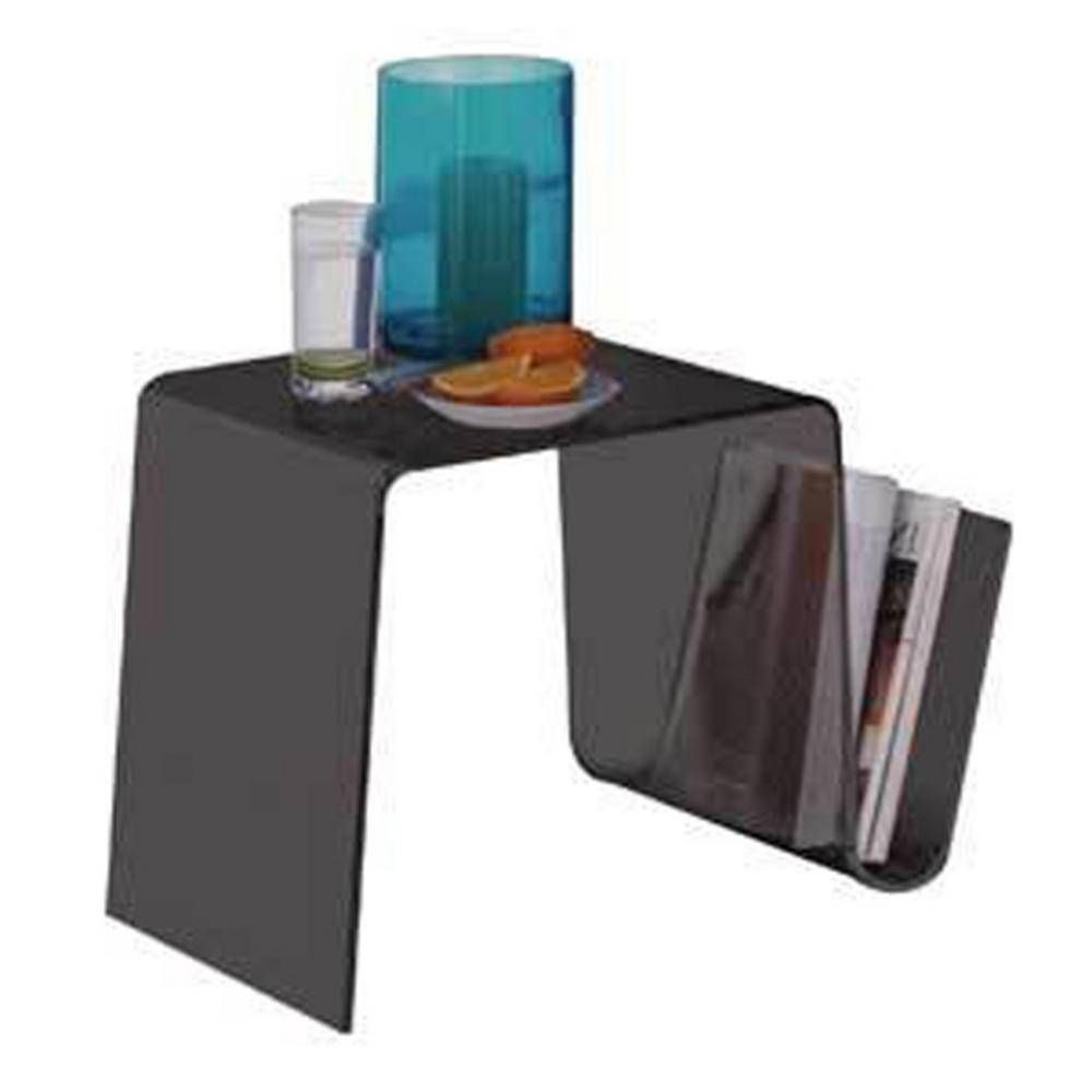 Mistral Acrylic Modern Side Coffee Table With Magazine Rack Throughout Acrylic Coffee Tables With Magazine Rack (Photo 3 of 30)
