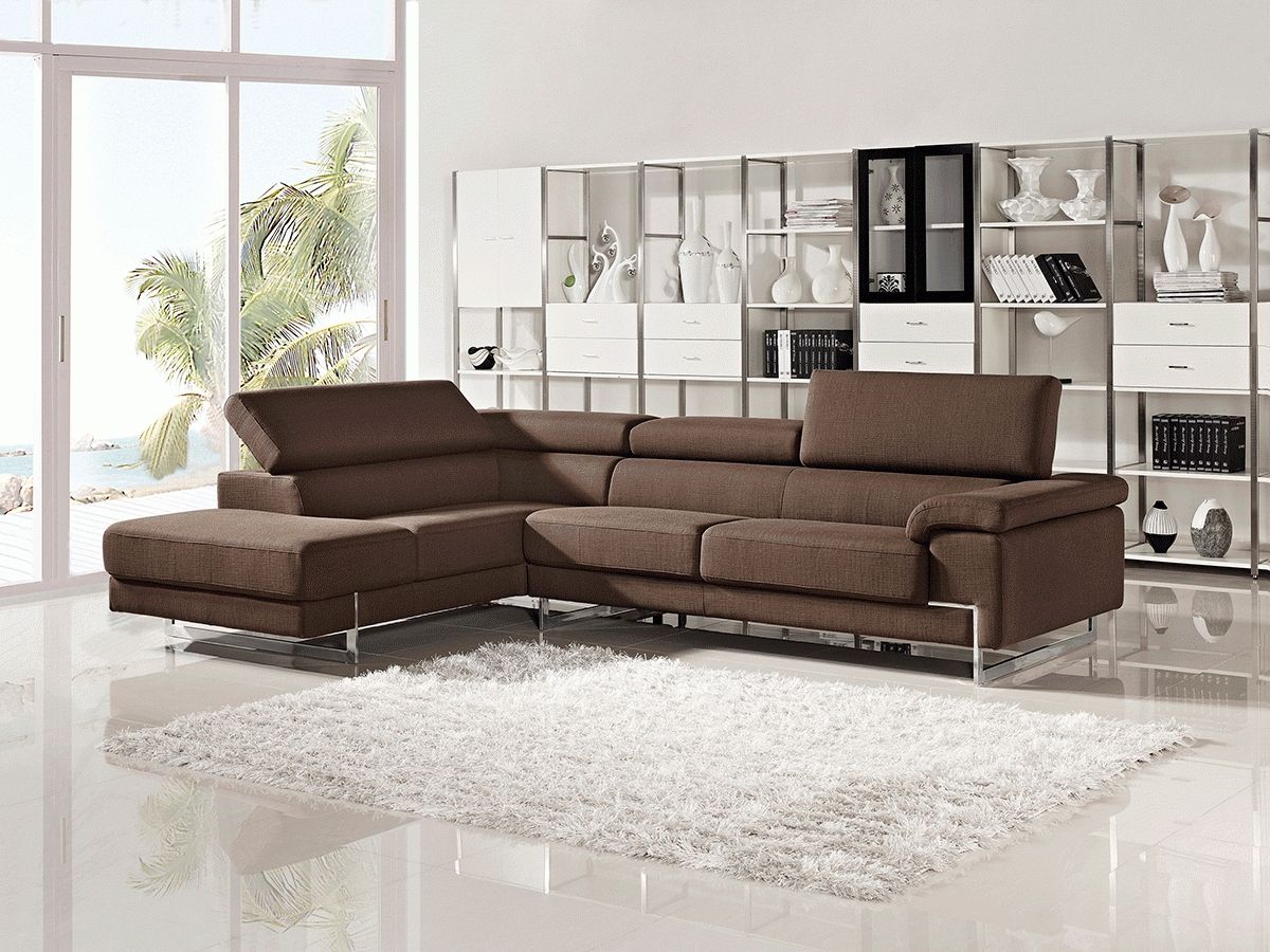 Modern Fabric Sectional Sofa With Regard To Fabric Sectional Sofa (Photo 3 of 30)