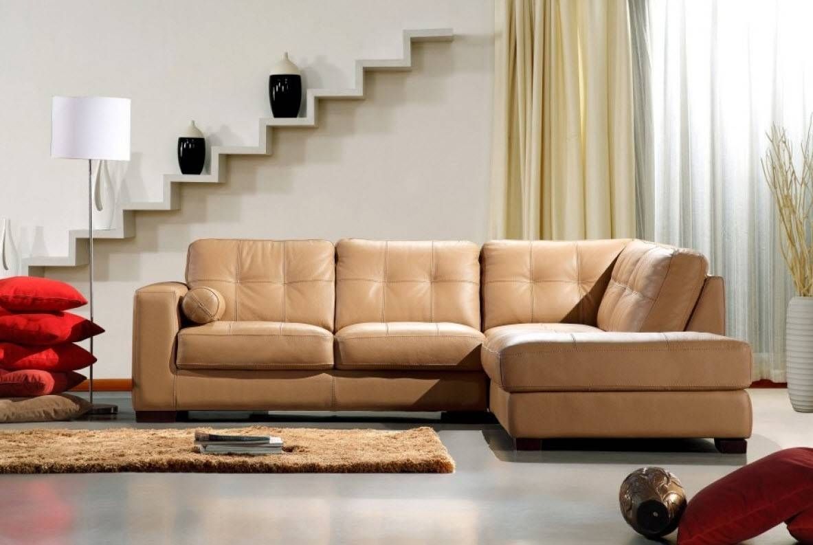 Modern Home And Office Furniture Store Divani Casa 306ang Camel Inside Camel Sectional Sofa (View 6 of 30)