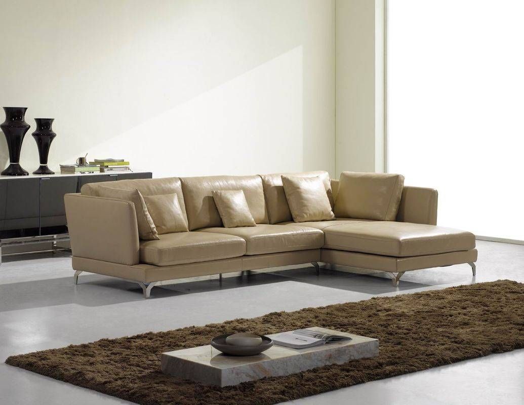 Modern Leather Corner Sofas With Modular Leather Corner Sofa Throughout Small Brown Leather Corner Sofas (View 19 of 30)