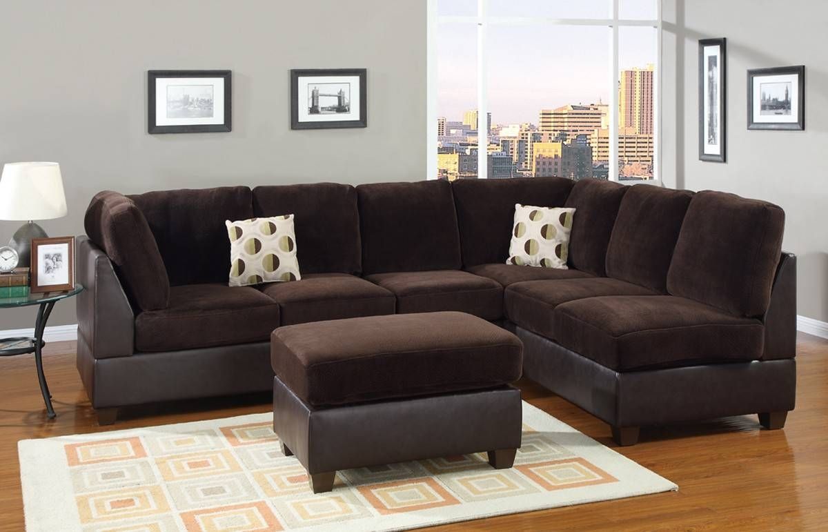 Modern Living Room Decor With Bemerkenswert Suede Sectional Sofas Within Soft Sectional Sofas (Photo 9 of 30)