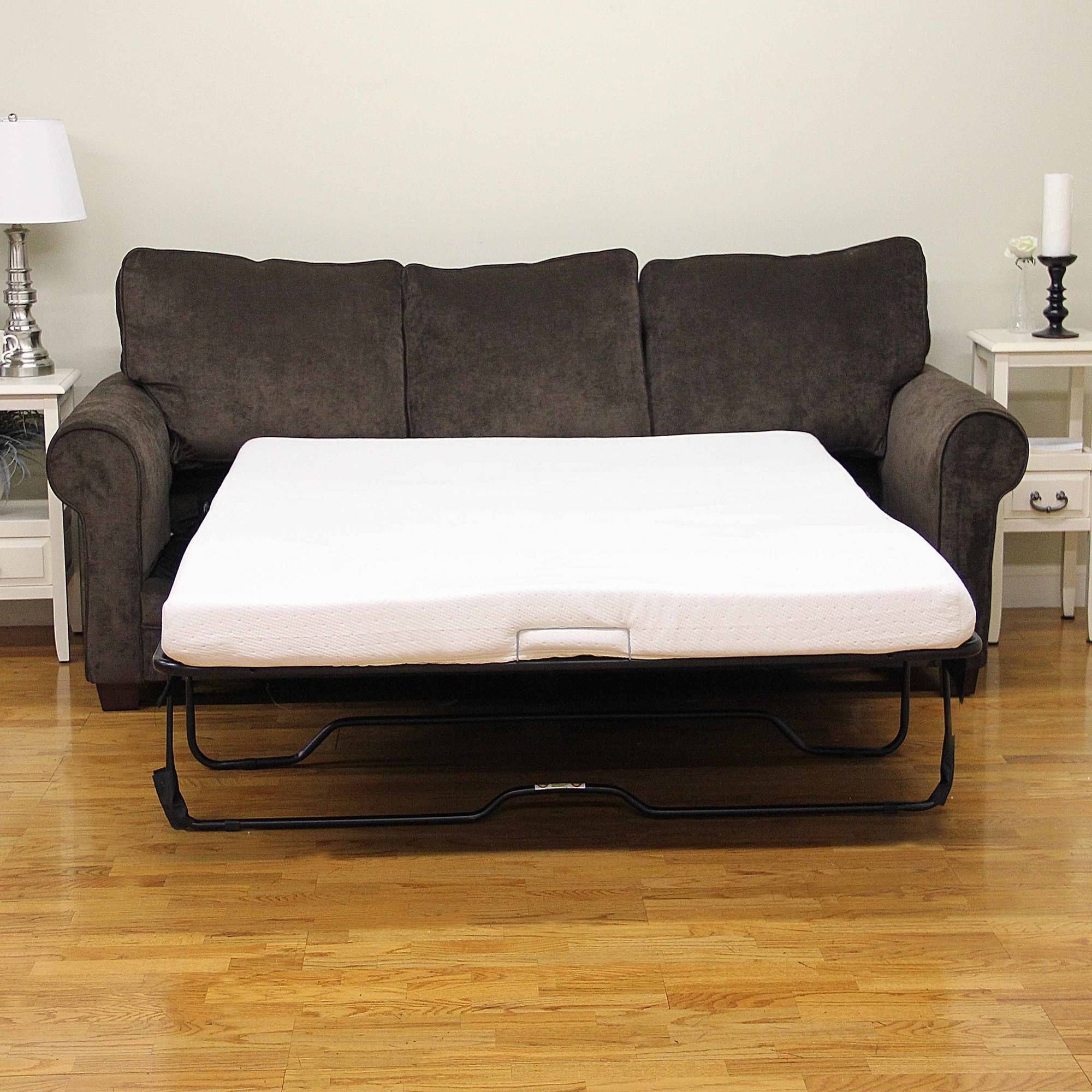 Modern Sleep Memory Foam 4.5" Sofa Bed Mattress, Multiple Sizes Pertaining To Queen Size Sofa Bed Sheets (Photo 15 of 30)