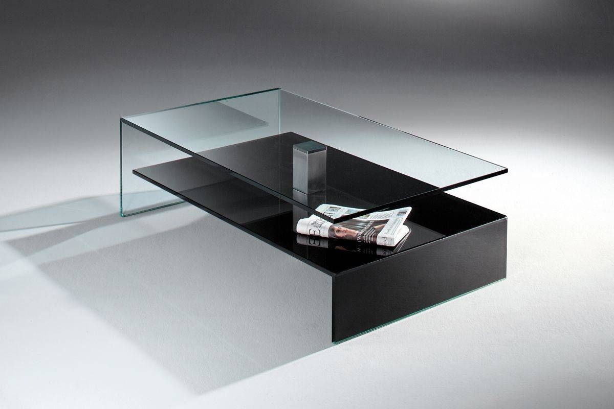 Modern Sofa Table With Floating Glass Top – Techethe Intended For Floating Glass Coffee Tables (Photo 7 of 30)