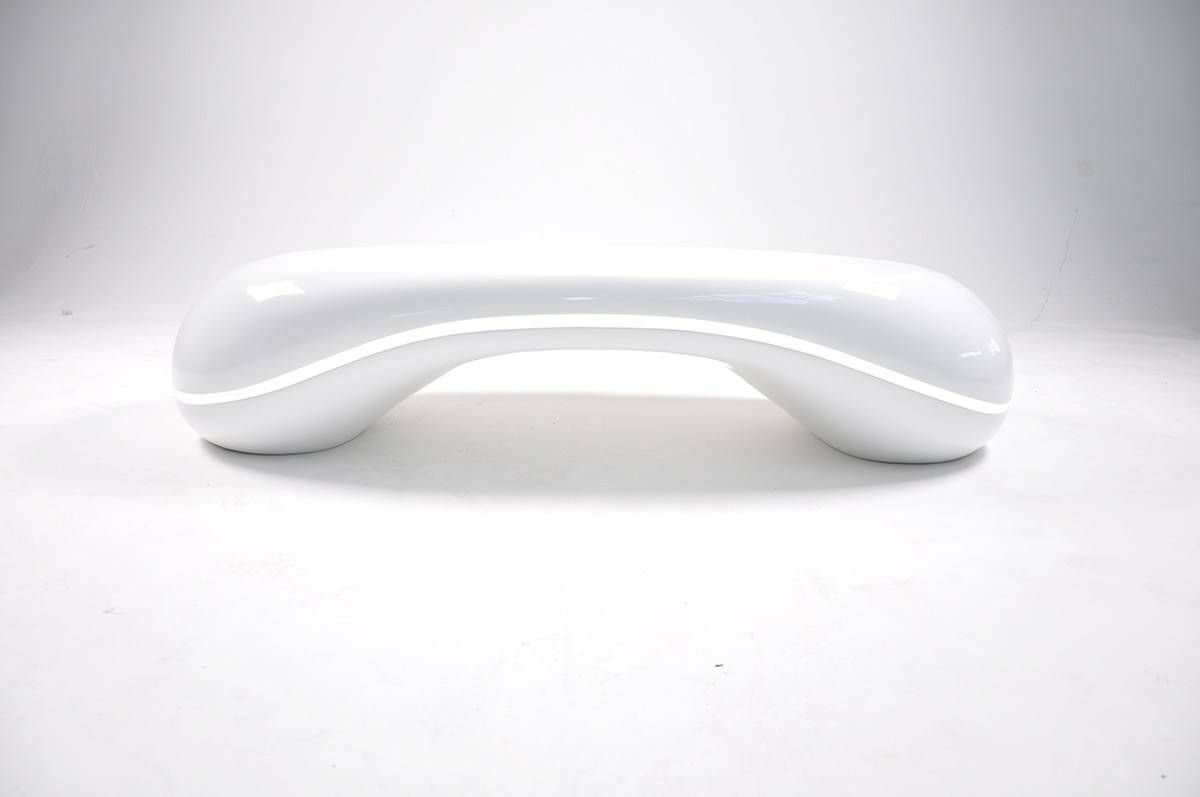 Modrest Pebble – Contemporary Led White High Gloss Coffee Table Inside White High Gloss Coffee Tables (Photo 27 of 30)