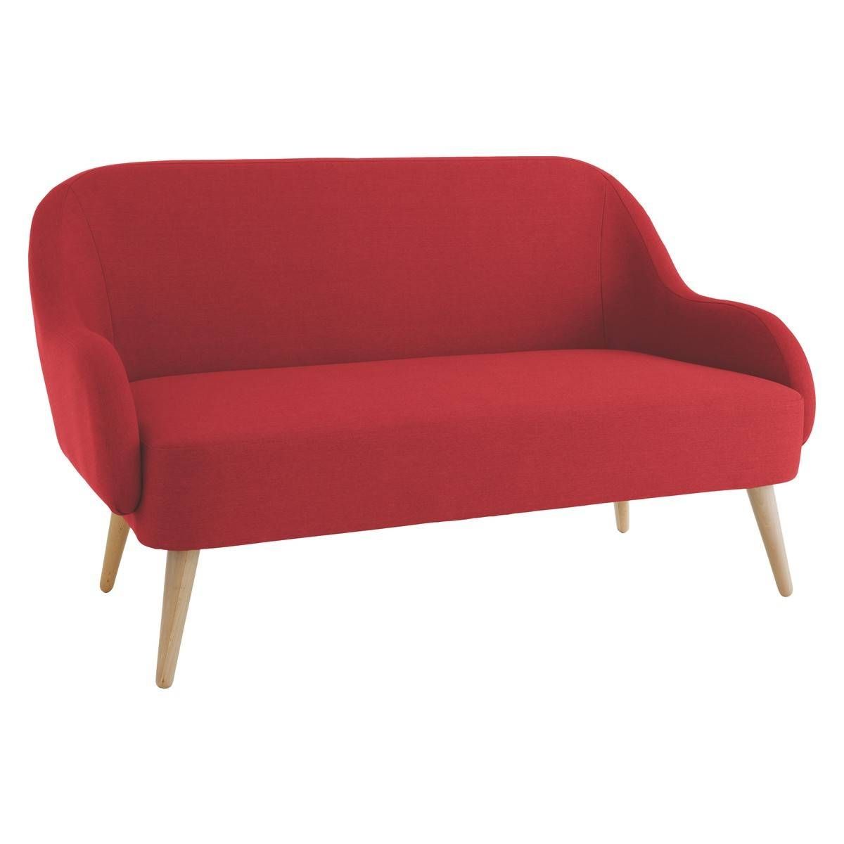 Momo Red Fabric 2 Seater Sofa | Buy Now At Habitat Uk For Two Seater Chairs (Photo 13 of 30)