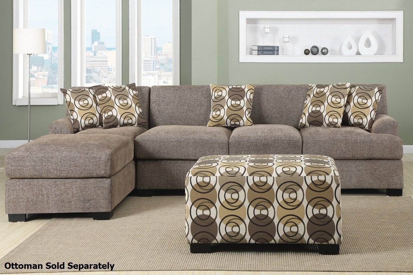 Montreal Iii Beige Fabric Sectional Sofa – Steal A Sofa Furniture In Cloth Sectional Sofas (View 22 of 30)