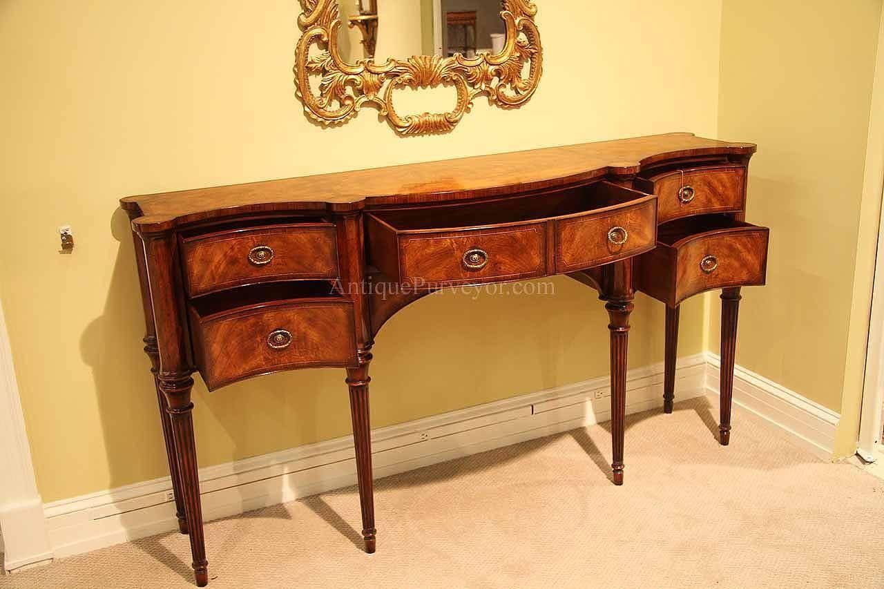 Narrow Mahogany Sideboard For Dining Room Great Console Table Intended For Long Narrow Sideboards (Photo 15 of 30)