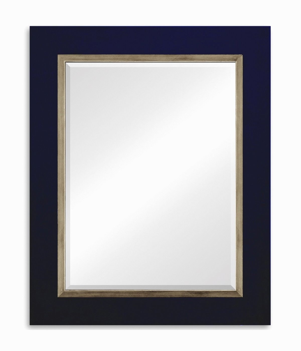 Navy Blue Wall Mirror, Navy Blue Wall Mirrors, Navy Blue Living In Mirrors With Blue Frame (View 4 of 25)