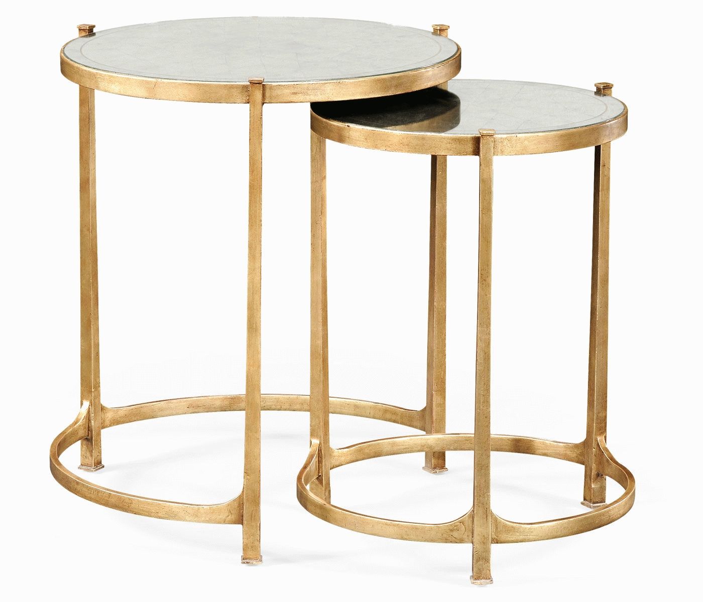 Nesting Tables, Gold Nesting Tables,gold Side Table, Gold Side Inside Coffee Tables And Side Table Sets (Photo 27 of 30)