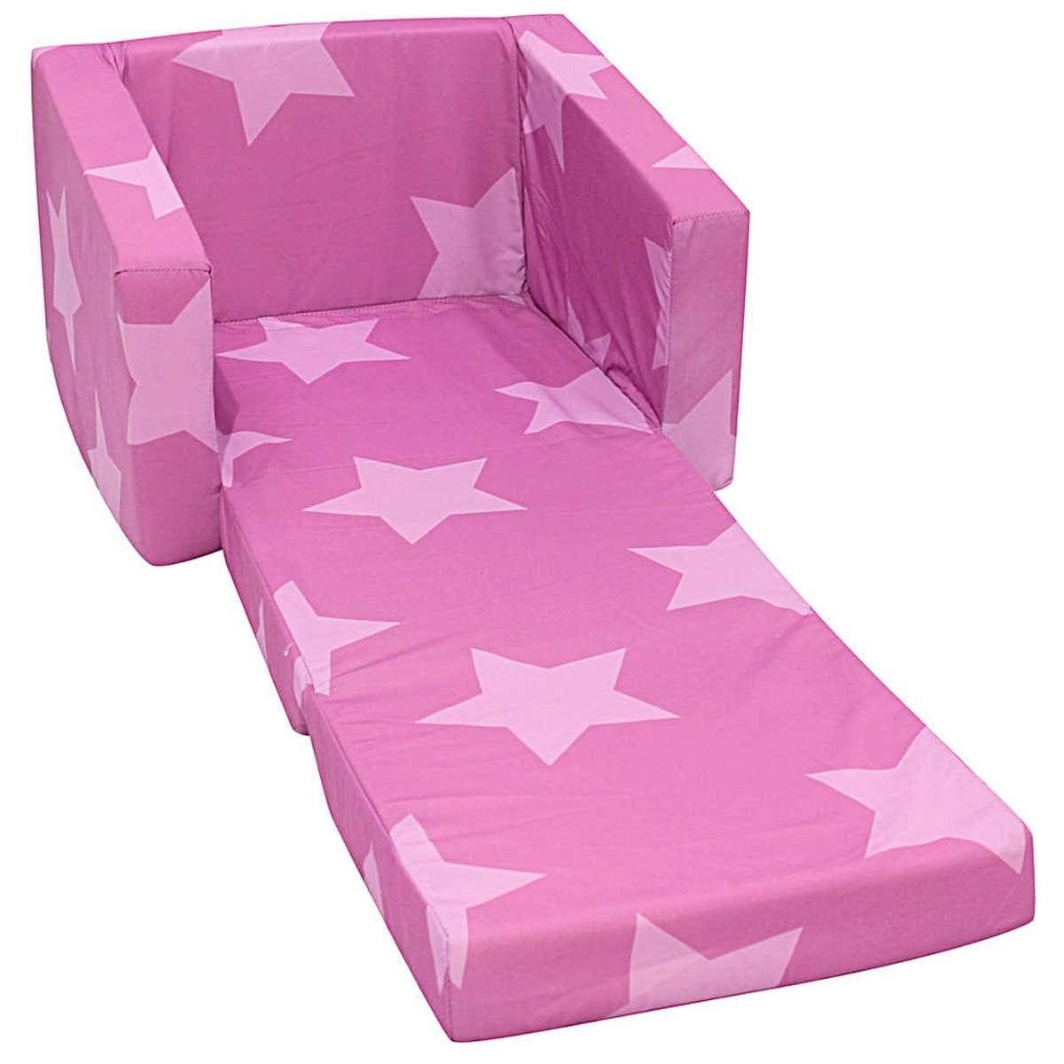 Nice Flip Out Chair #5: Pink Star Kids Single Flip Out Sofa | Home Within Flip Out Sofa For Kids (View 22 of 30)